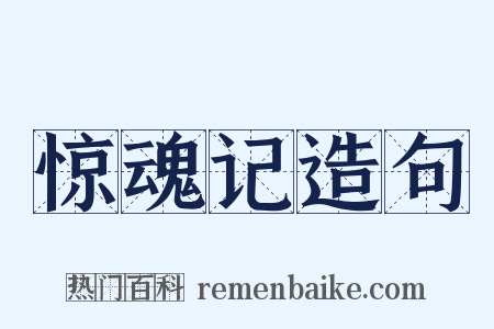 惊魂记造句是什么意思的图片